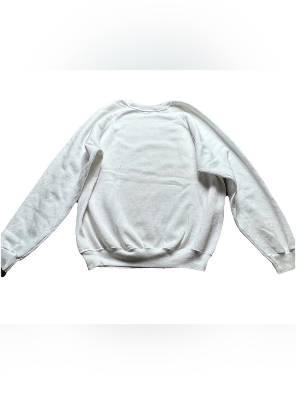 Vintage 80s Snake Chakras Third Eye Hanes White Crewneck Sweater XL - Picture 7 of 7
